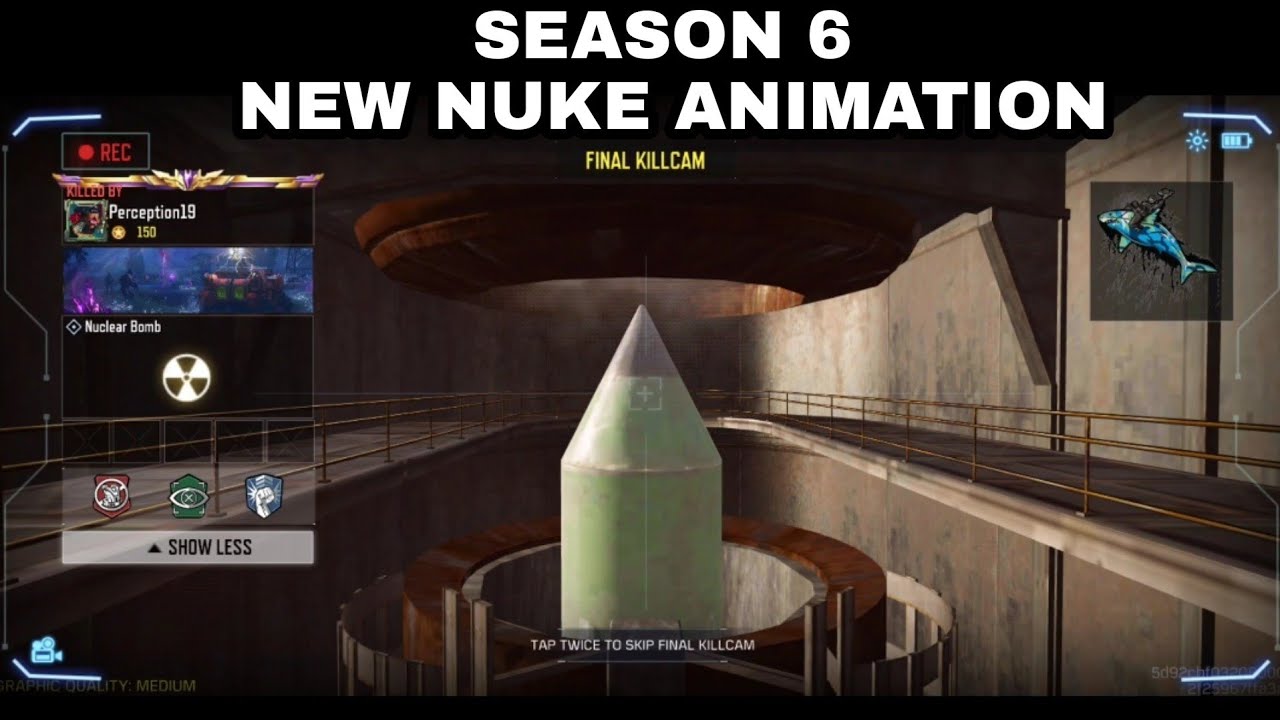 Season 6 NEW NUKE ANIMATION in COD Mobile | Wisdom Frost Shorts