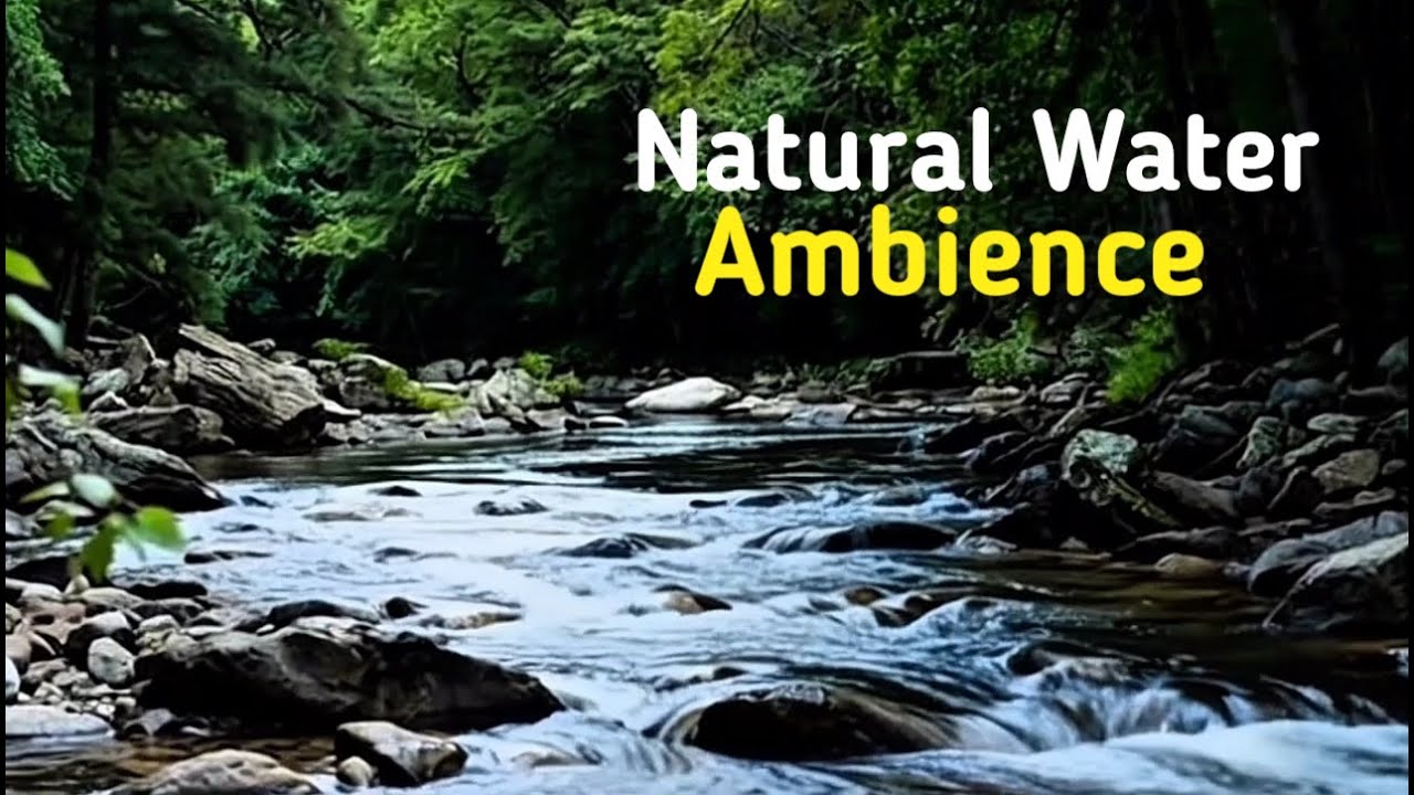 Peaceful River Flowing Sound | Natural Water Ambience for Deep Sleep | Relaxing Water Sounds