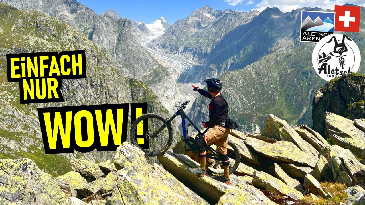 ALETSCH ARENA Spektakulär: Märjelen Enduro Loop ⚫ First Ride, Follow Cam / Mountainbike MTB Schweiz