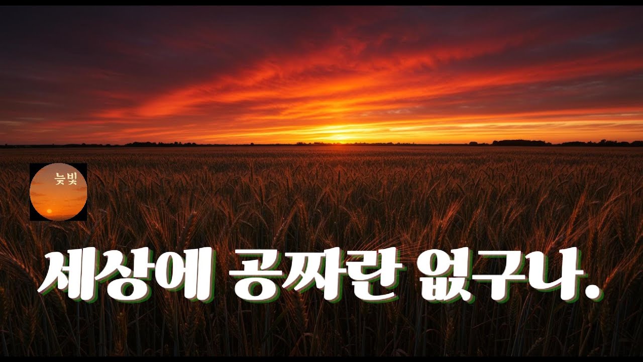 세상에 공짜란 없구나 ｜ 바람 같은 인생 노래 🌼