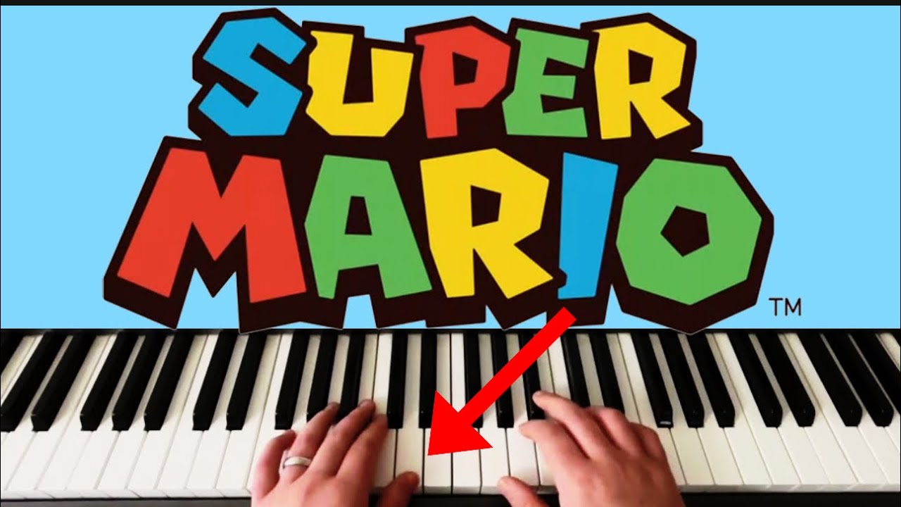 Музыкальная тема замка Супер Марио &mdash; простой урок игры на фортепиано!