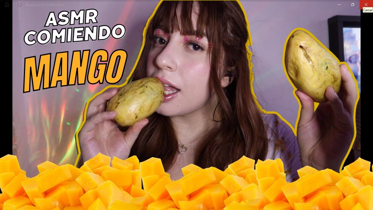 ASMR MUKBANG - COMIENDO MANGO 🥭💦 - Fher ASMR
