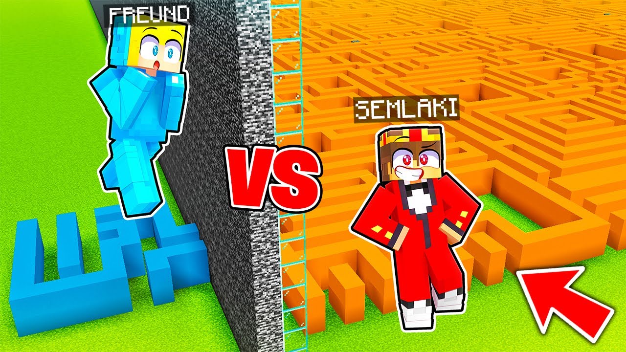 Ich PRANKE meinen FREUND in einer LABYRINTH BAU CHALLENGE! - Minecraft