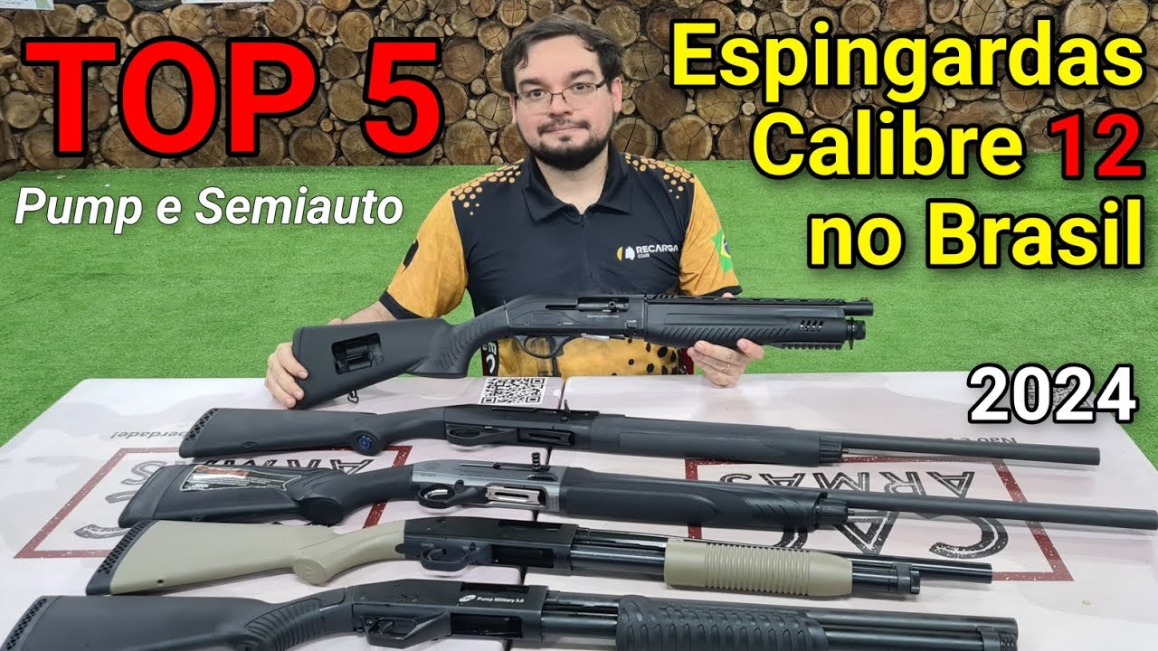 TOP 5 - Espingardas Calibre 12 hoje no Brasil! Qual é melhor?