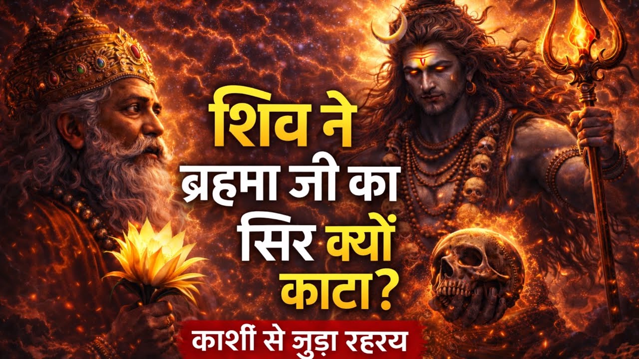 शिव ने ब्रह्मा जी का सिर क्यों काटा? | Shocking Mythology Mystery of Kashi | shiv puran katha