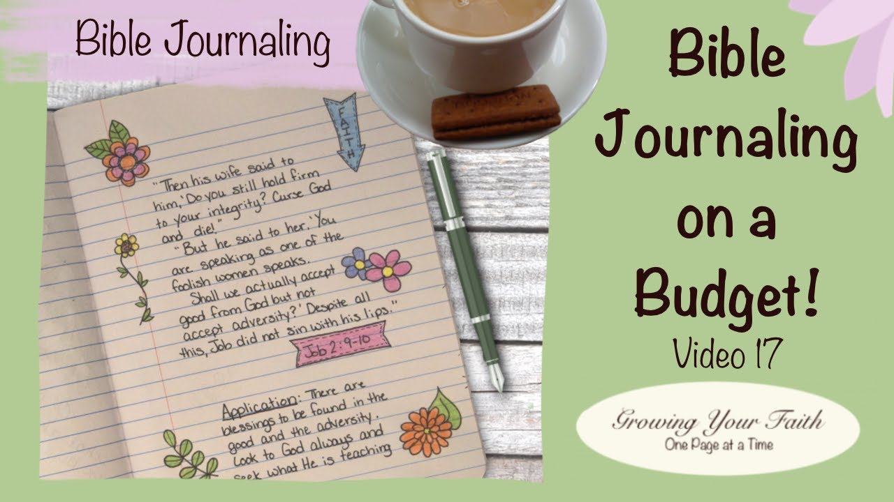 Bible Journaling on a Budget Week 17 (Tracing)