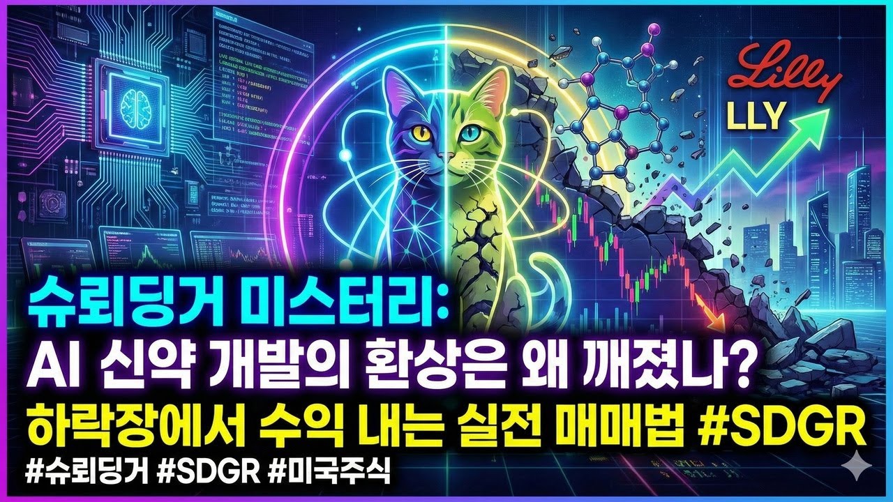 [풀버전] 슈뢰딩거 미스터리: AI 신약 개발의 환상은 왜 깨졌나? 하락장에서 수익 내는 실전 매매법 #SDGR