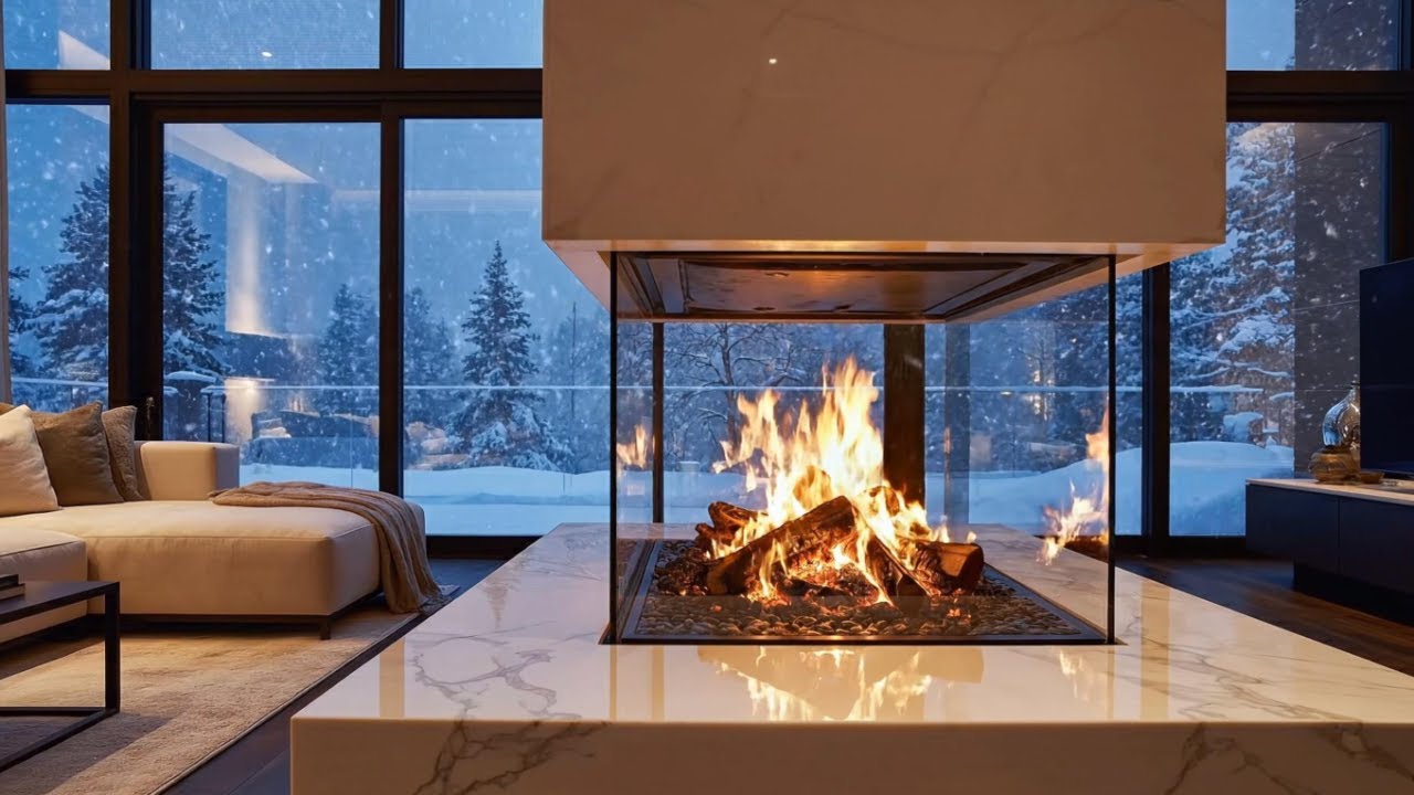 Fireplace and Music