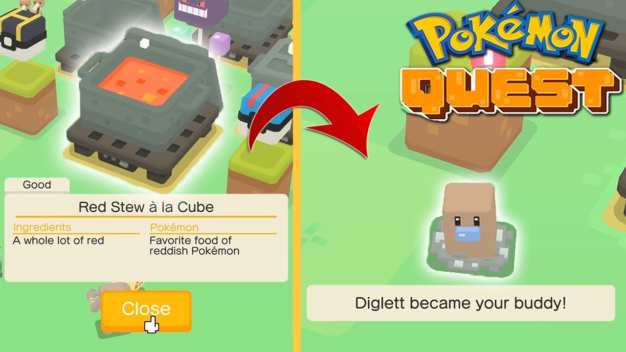 RED STEW RECIPE GIVES YOU SHINY DIGLETT - Pokemon Quest