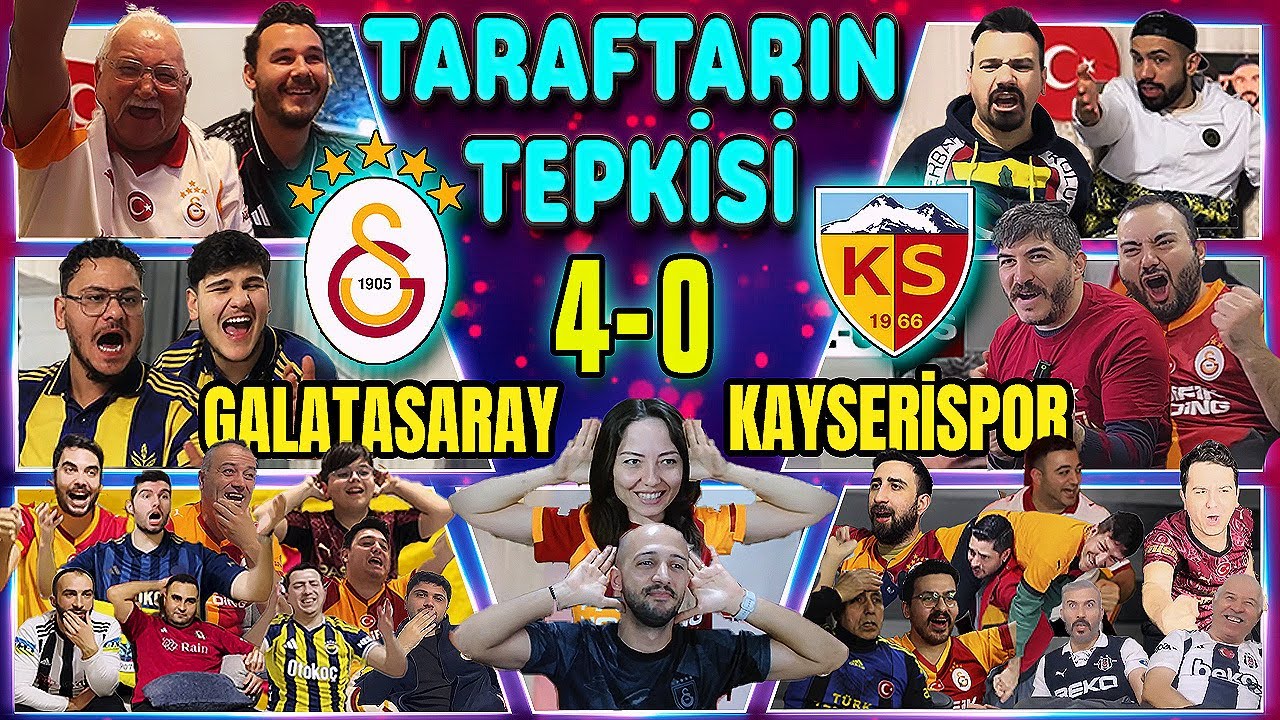 ASLAN FARKA GİTTİ AMA PENALTI MAÇA DAMGA VURDU! 😱🔥 GALATASARAY 4-0 KAYSERİSPOR | TARAFTARIN TEPKİSİ