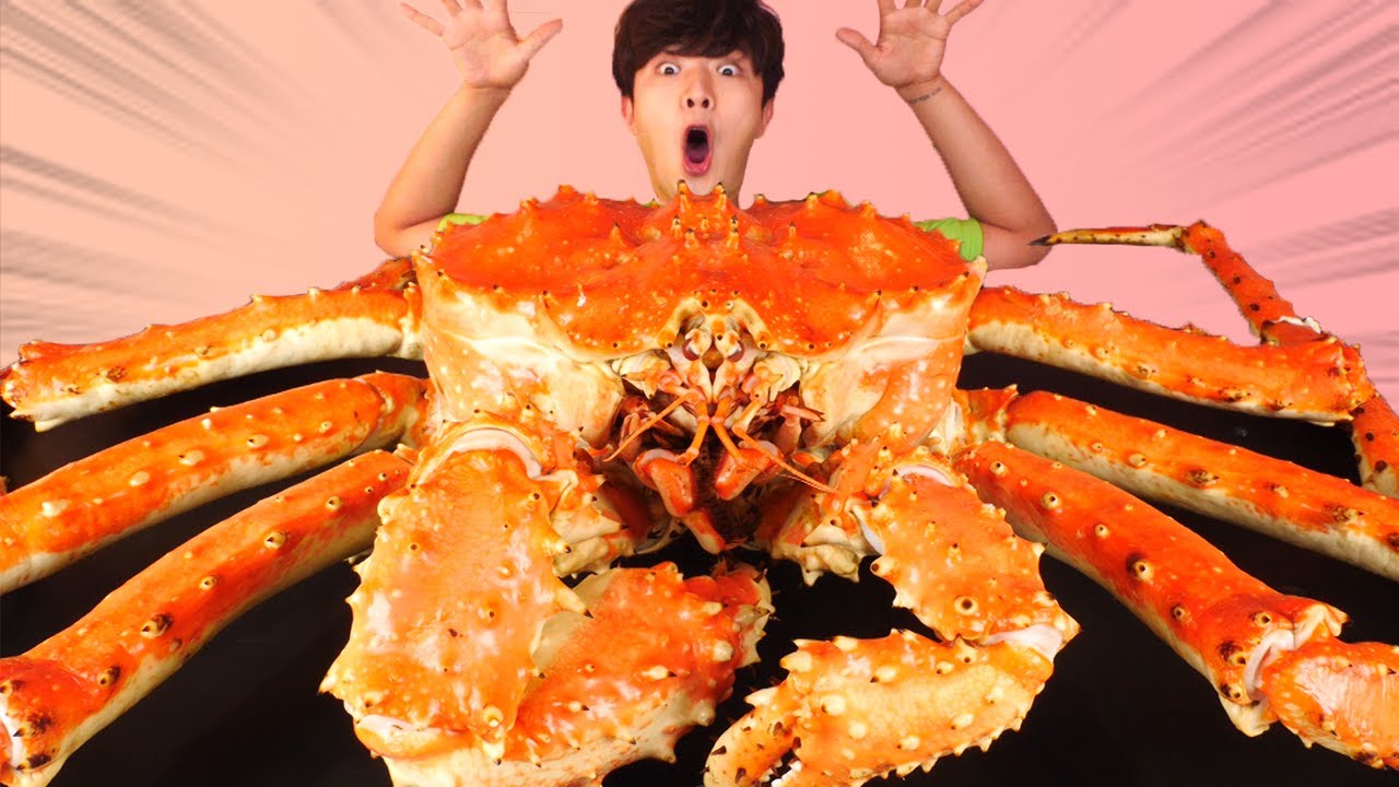RUS SUB)человекБрачный перерыв короля Еда Mukbang🦀King Crab Korean Seafood ASMR 후니 Hoony Eatingsound