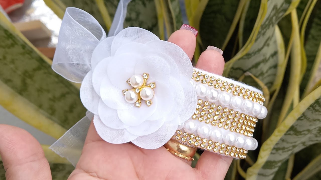 Porta coque com flor