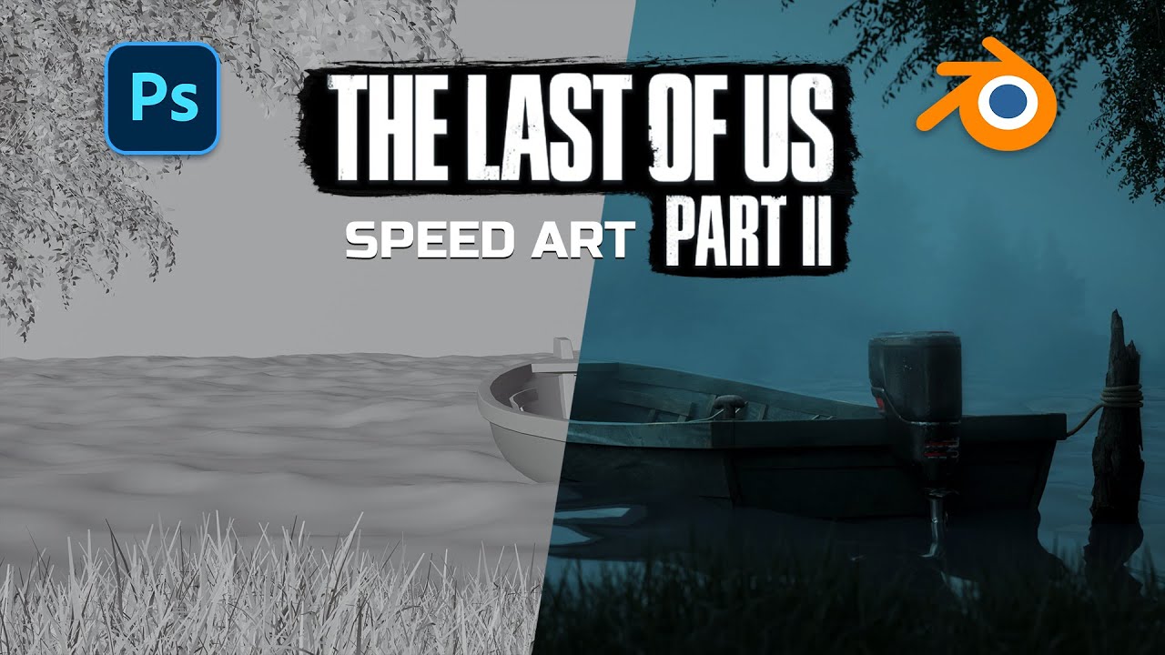 ПЕРЕДЕЛАЛ заставку The Last Of Us II | Speed art Blender 3D и Photoshop
