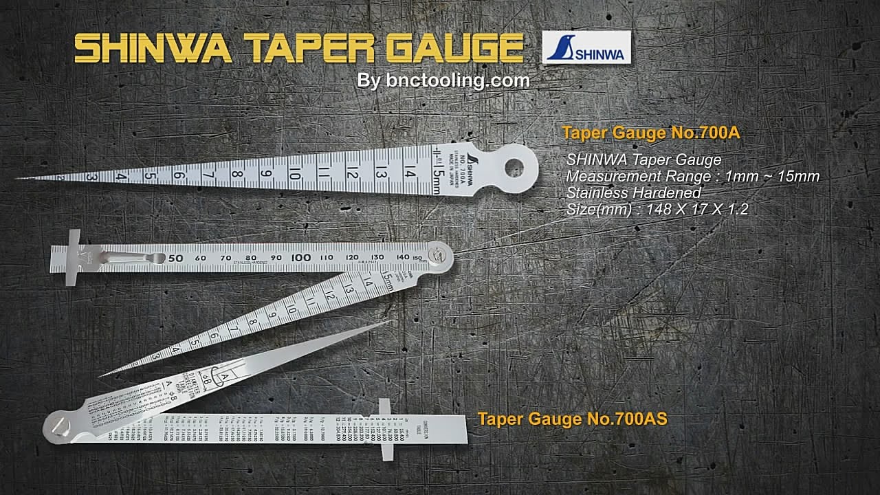 SHINWA Taper Gauge No 700A  700S Range1 15 mm