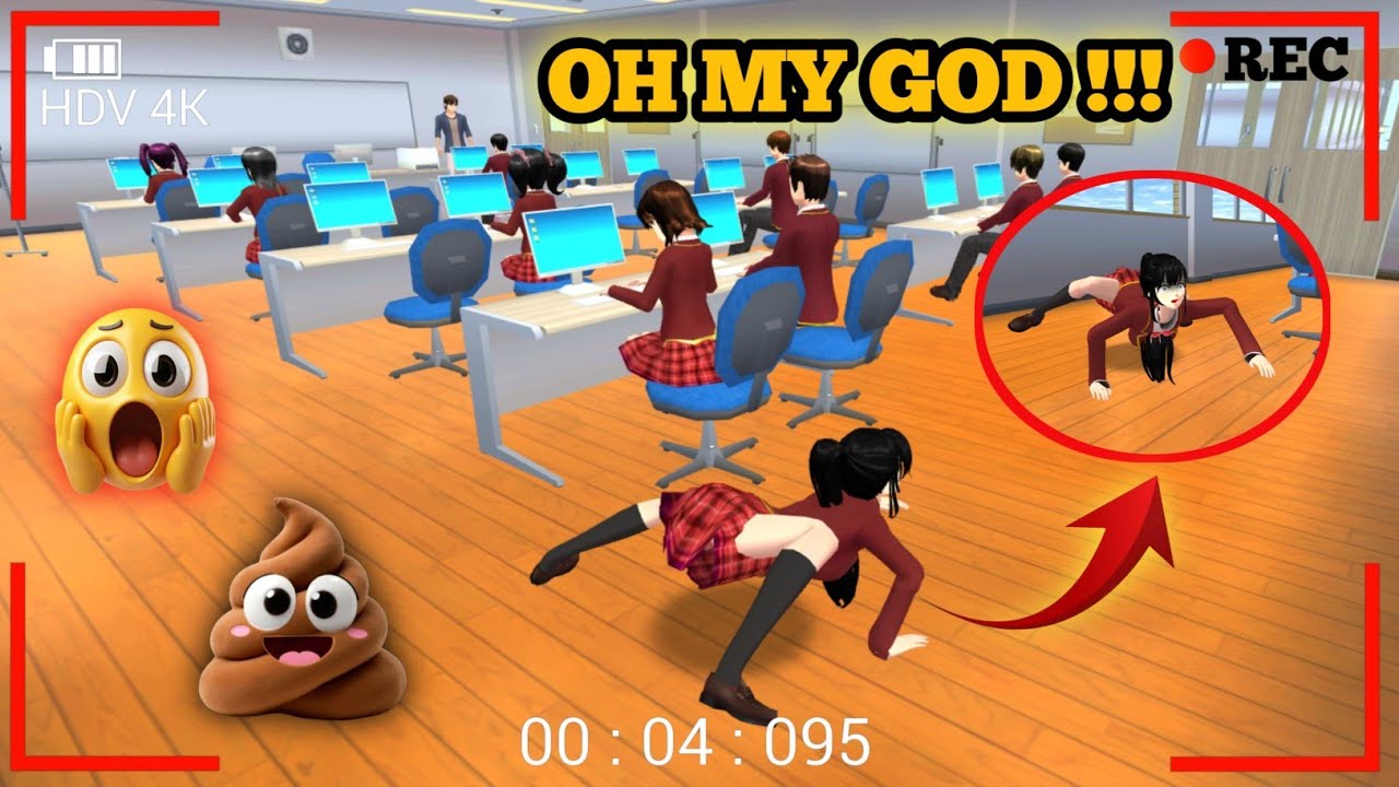 RINA EEK BESAR DI RUANG KOMPUTER GAK TAHAN LAGI | SAKURA SCHOOL SIMULATOR 👺 #sakuraeek #sakurakentut