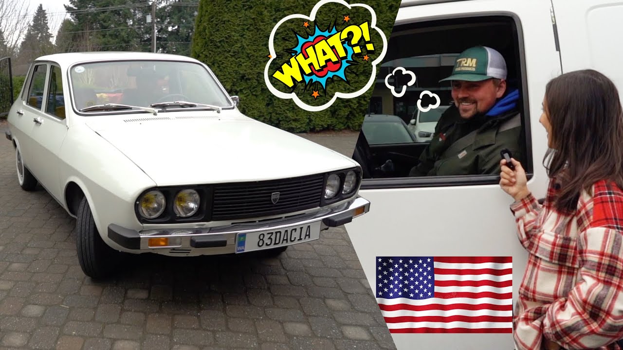 Cu Dacia 1300 prin SUA 🇺🇸 Reactia americanilor cand vad masina romaneasca 🇷🇴