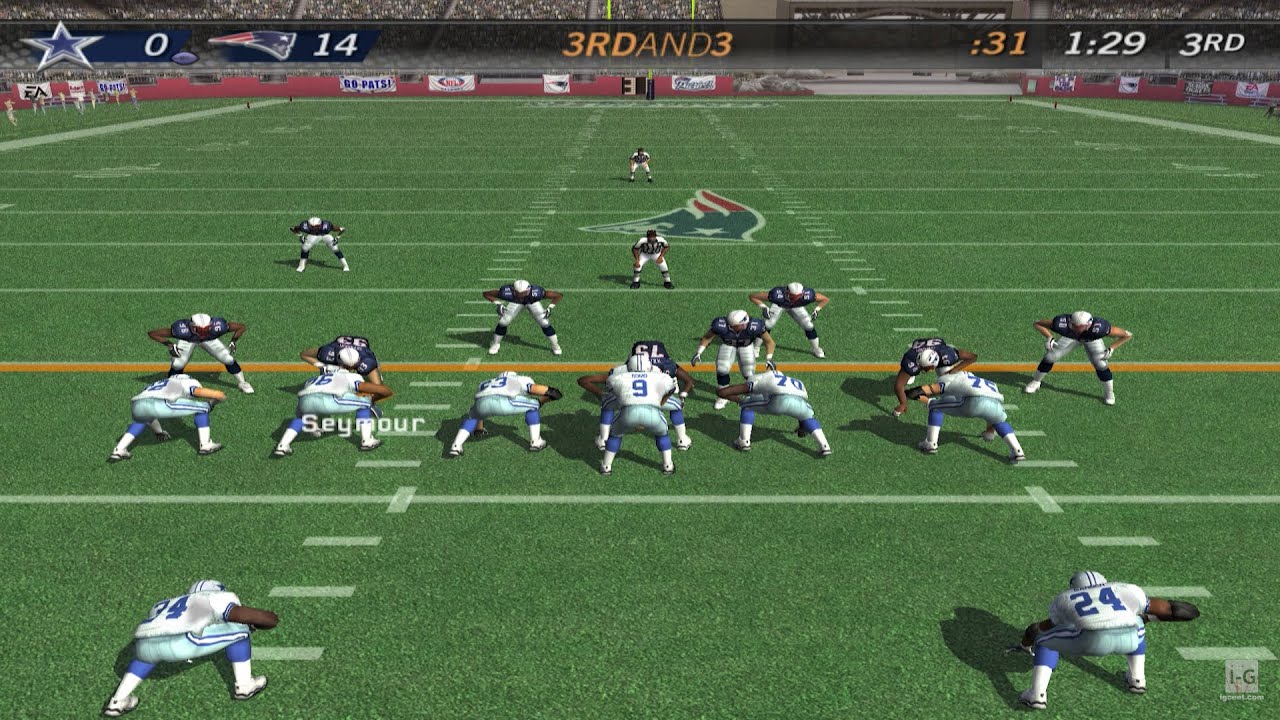 Madden NFL 09 - New England Patriots vs Dallas Cowboys (4K60fps)