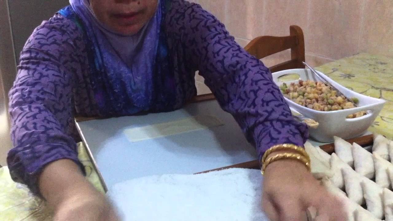 Cara lipatan kuih Samosa