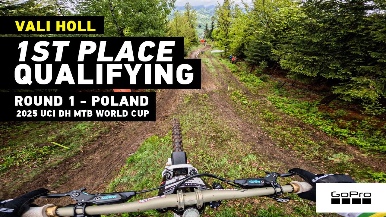 GoPro: Vali Holl takes 1st Place in Quali - Poland - '25 UCI DH MTB World Cup