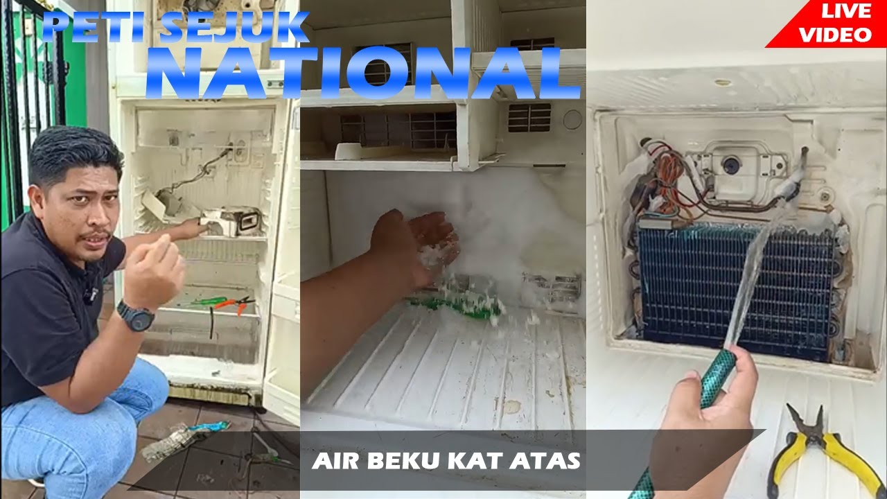 Peti sejuk National air beku kat atas