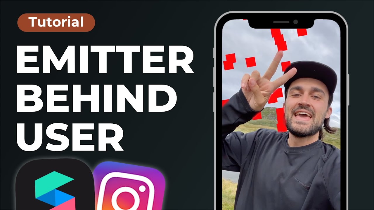 Emitter - Particle System behind User | Spark AR Tutorial for Instagram filters