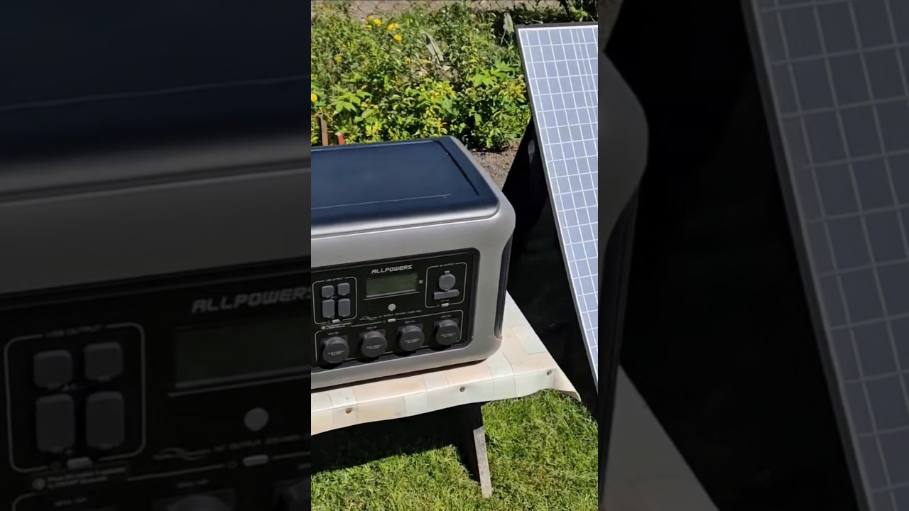 Super solar energy bank #Allpowers R2500 #rope #diy #shorts #survival #solar #solarenergy
