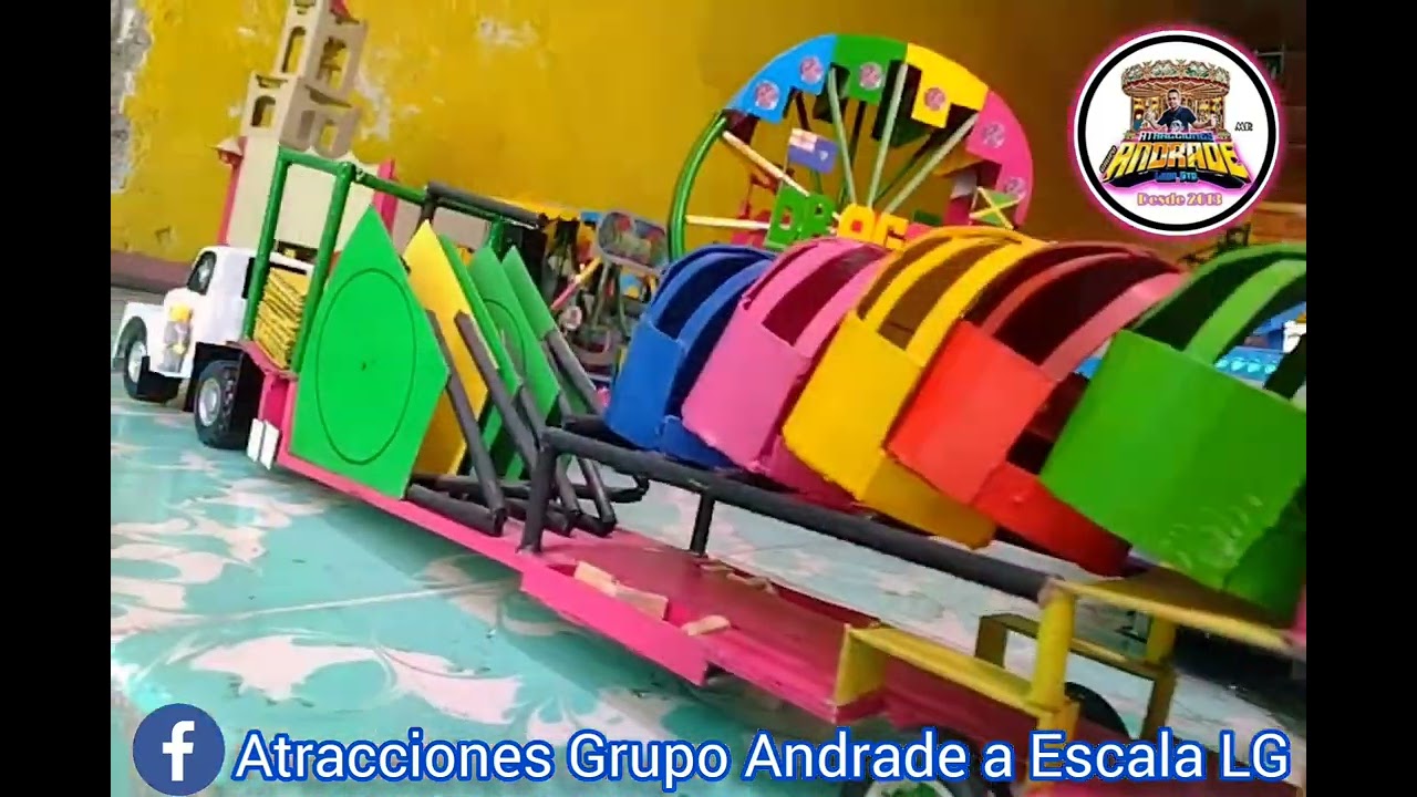 llegan los juegos mecánicos en miniatura a León Guanajuato somos Atracciones Grupo Andrade