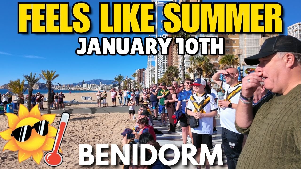 Benidorm - Busy Levante Beach & Full Bars! 😲🏖️┃Feels Like SUMMER Again!