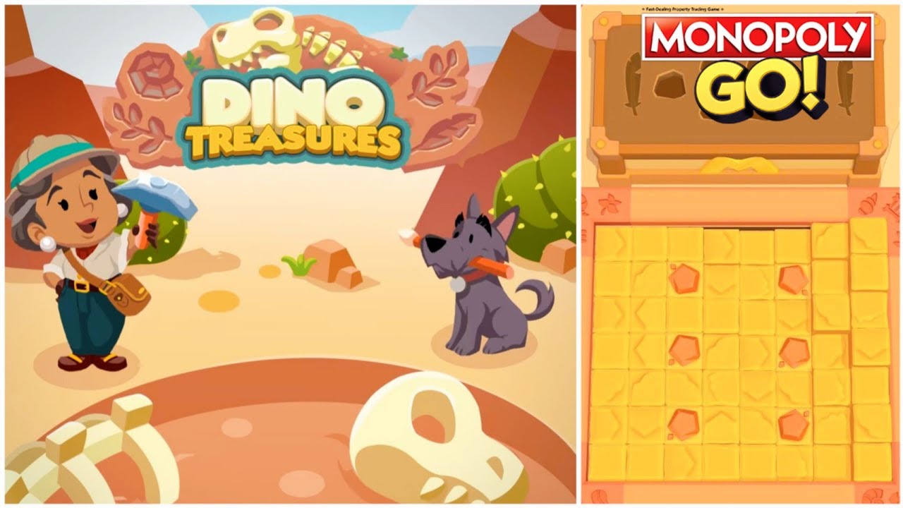Dino Treasures Monopoly Go New Dig Mini game Level 1 - 18 - Ship's Wheel New Shield #monopolygo