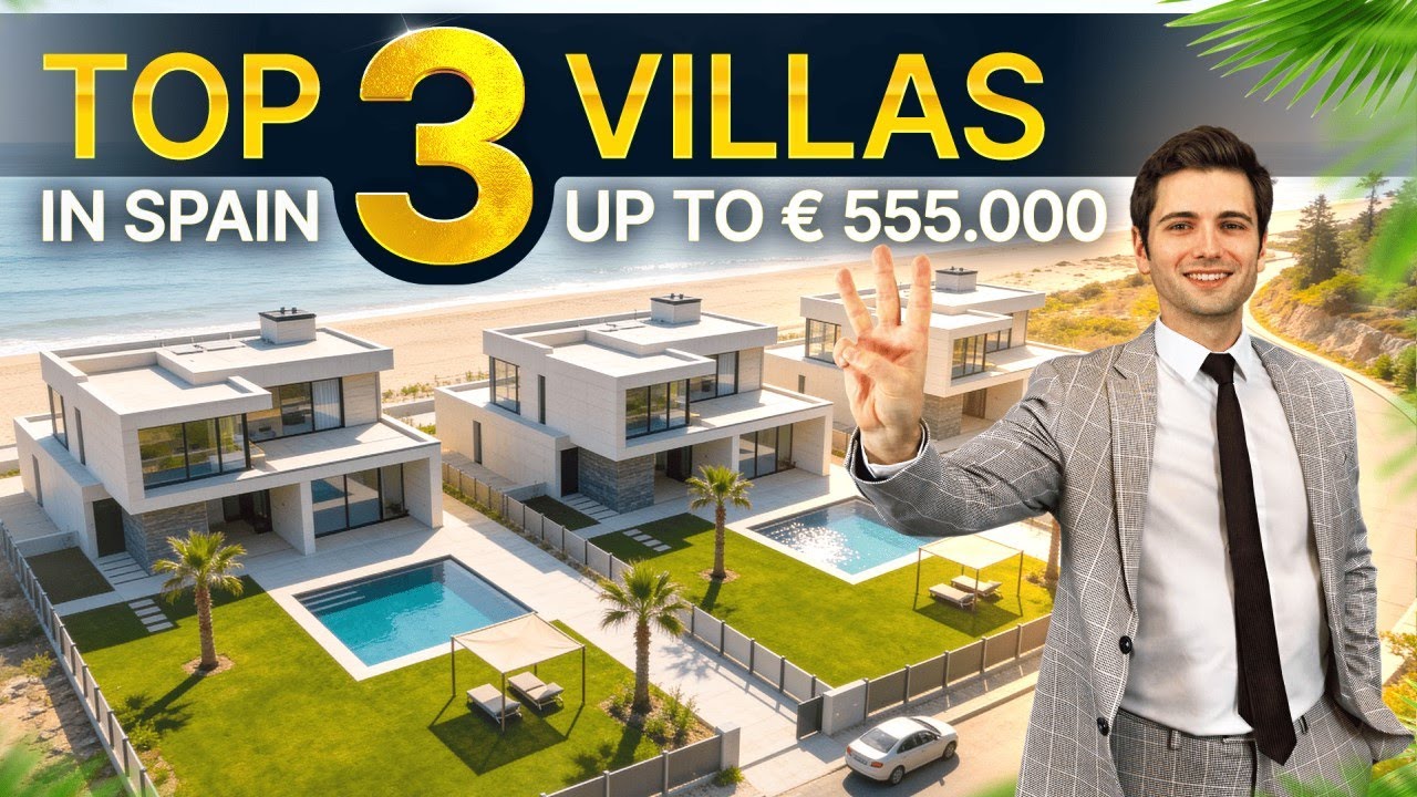ТОП-3 новых вилл в Испании стоимостью до 555 000 евро 🇪🇸 | Вид на море, бассейны и поле для гольфа