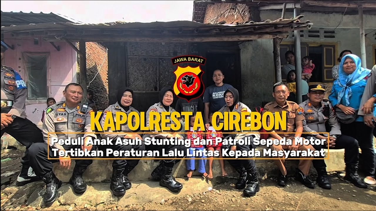Kapolresta Cirebon kembali melakukan sambang ke anak asuh stunting dan patroli sepeda motor