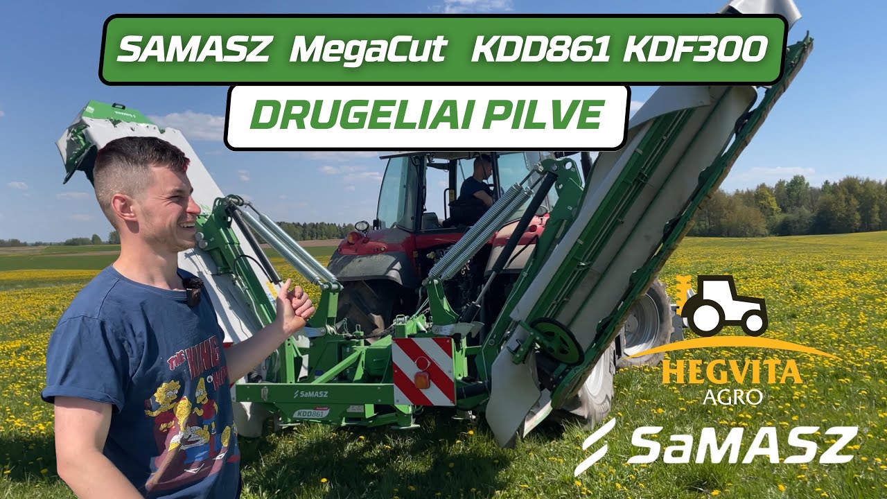 Šienapjovė drugelis SaMSAZ KDD 861 || MegaCut Molėtų rajone