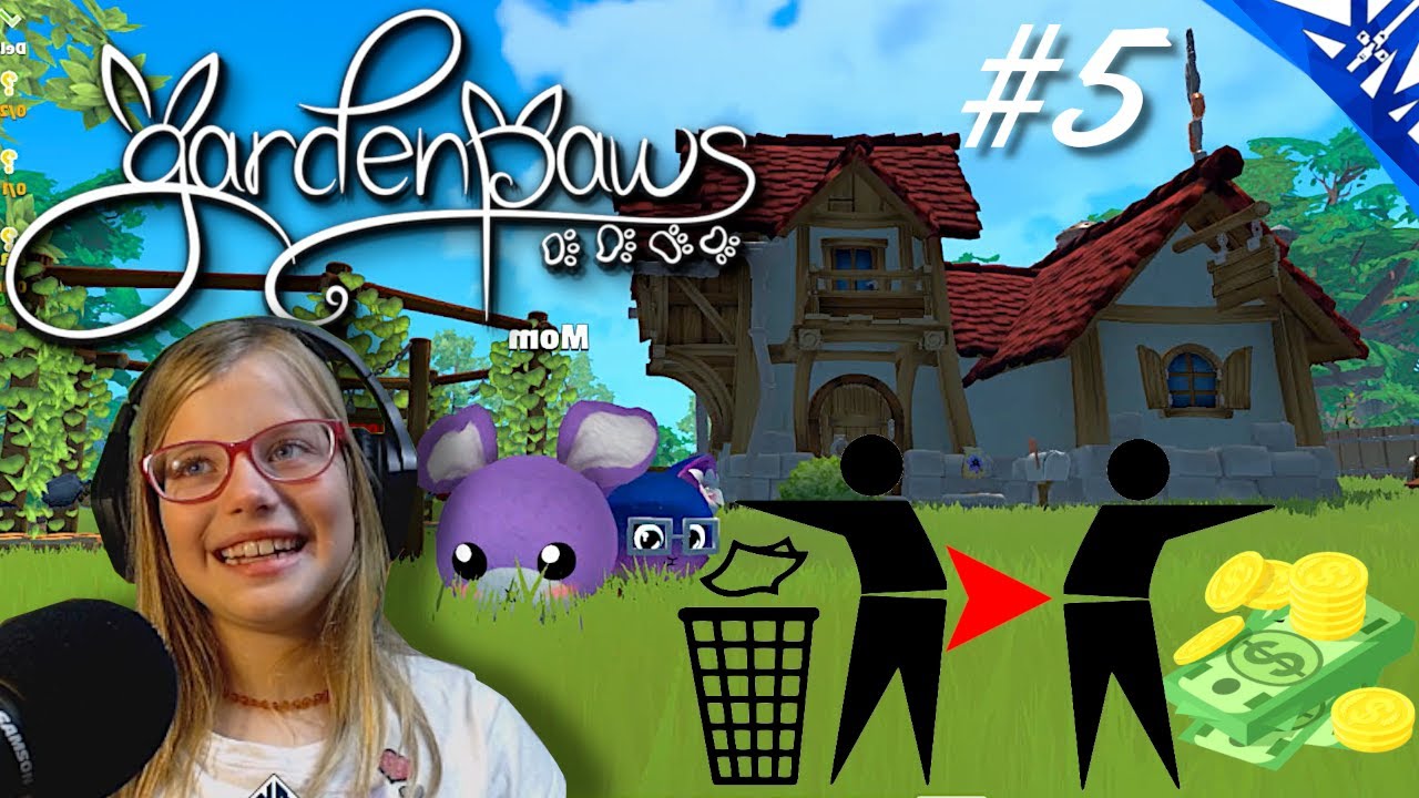Exploring & Trash for CASH | GARDEN PAWS Multiplayer Gameplay #5