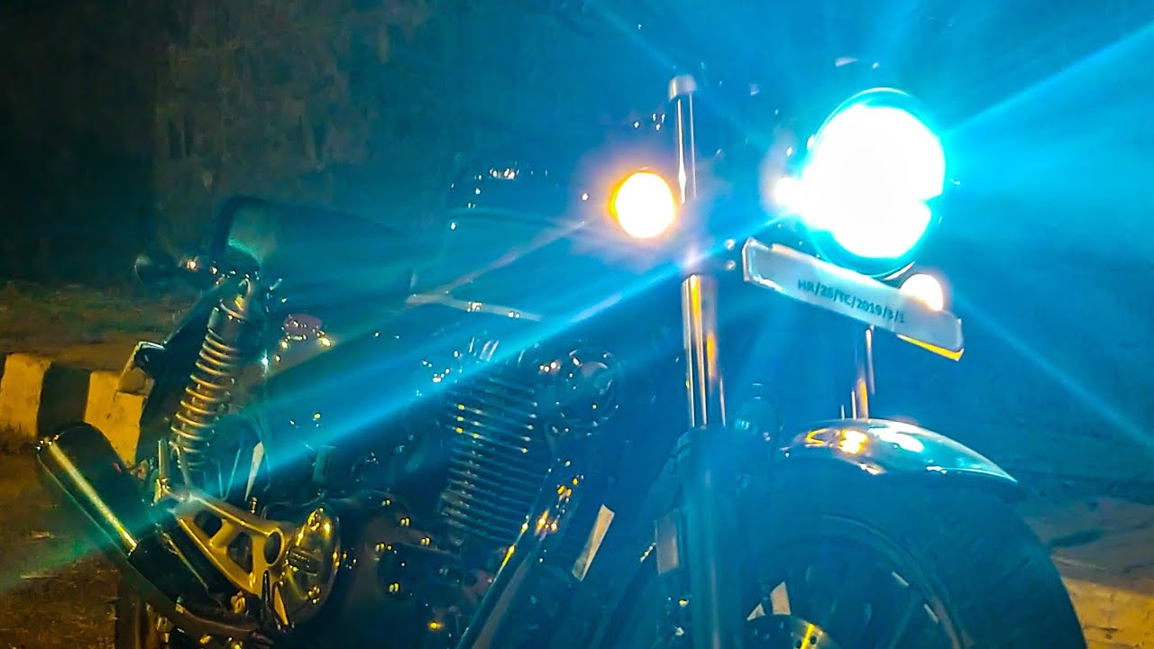 Honda Highness CB 350 Headlight Review In City And Highway