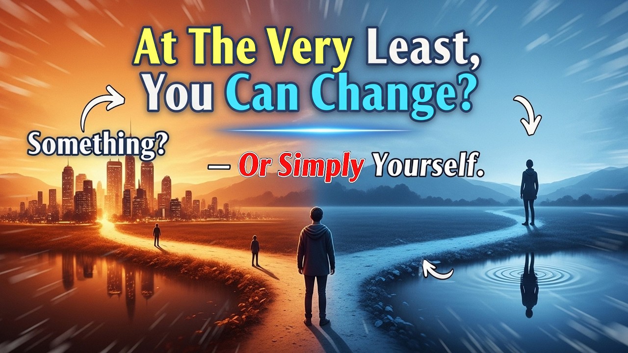 At The Very Least, You Can Change Something? - Or Simply Yourself