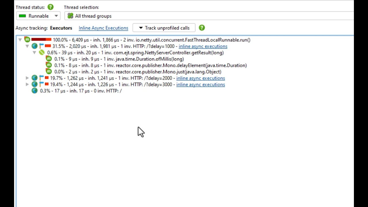 Profiling a Netty server