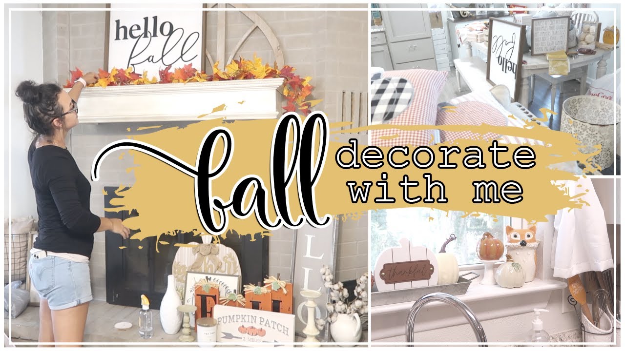 FALL 2021 DECORATE WITH ME | SMALL HOME DECORATING IDEAS | FALL HOME SERIES