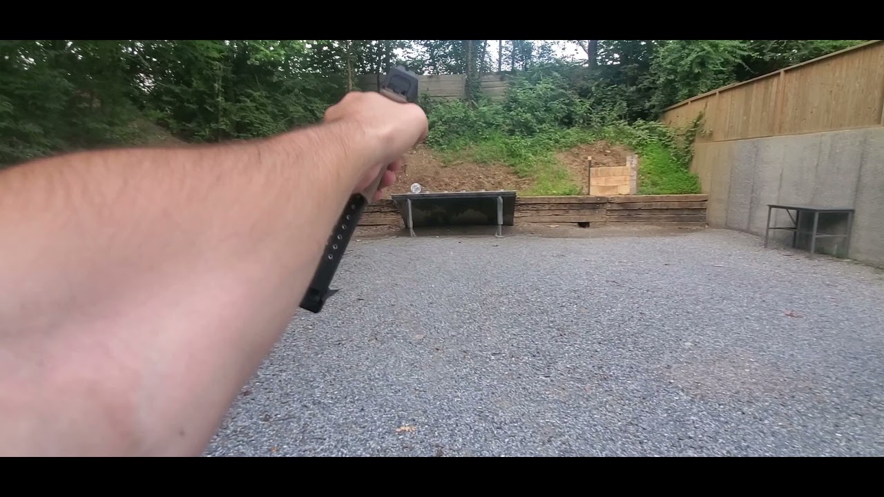 First time firing my P80 Glock 19 - mag dump