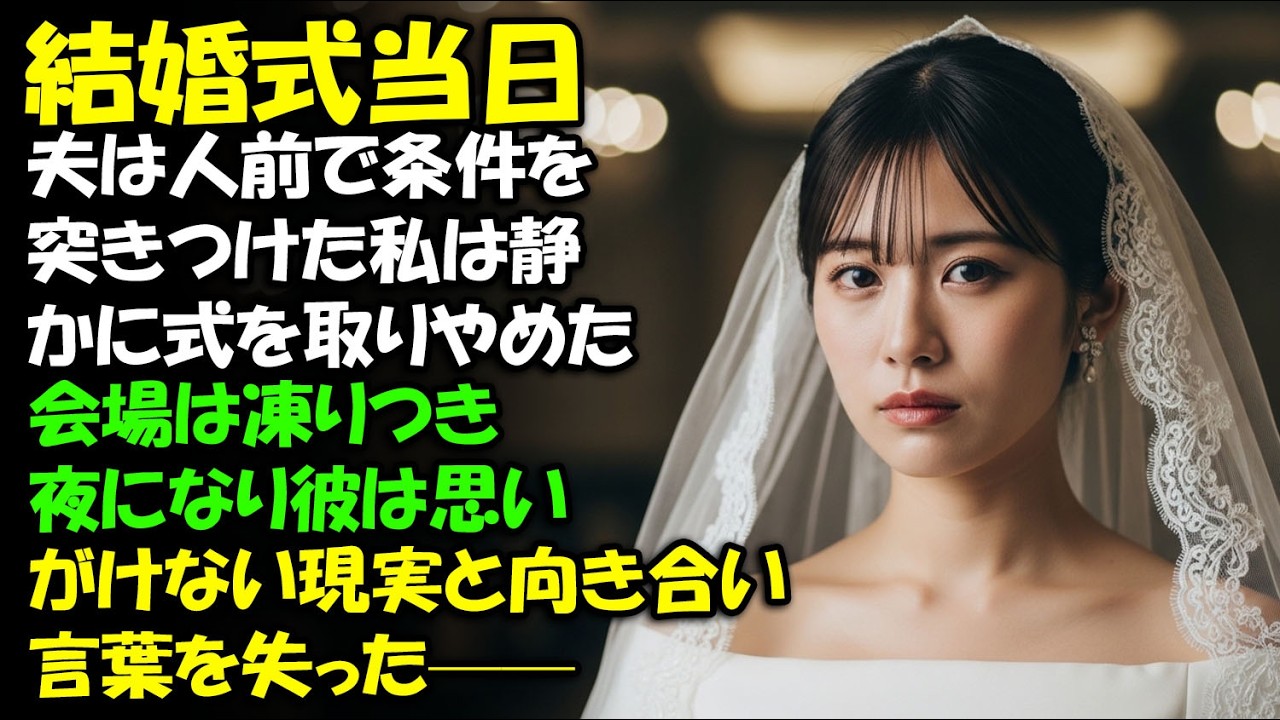 結婚式当日、夫は人前でいくつもの条件を口にした。私は静かに式を取りやめた。その夜、彼は思いがけない知らせを受けた——