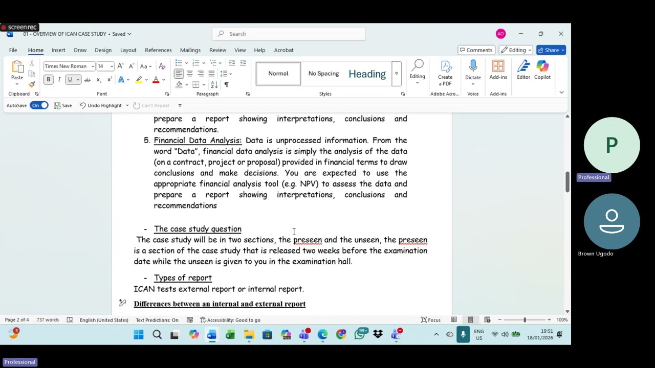 Case Study- Overview of Case Study 
