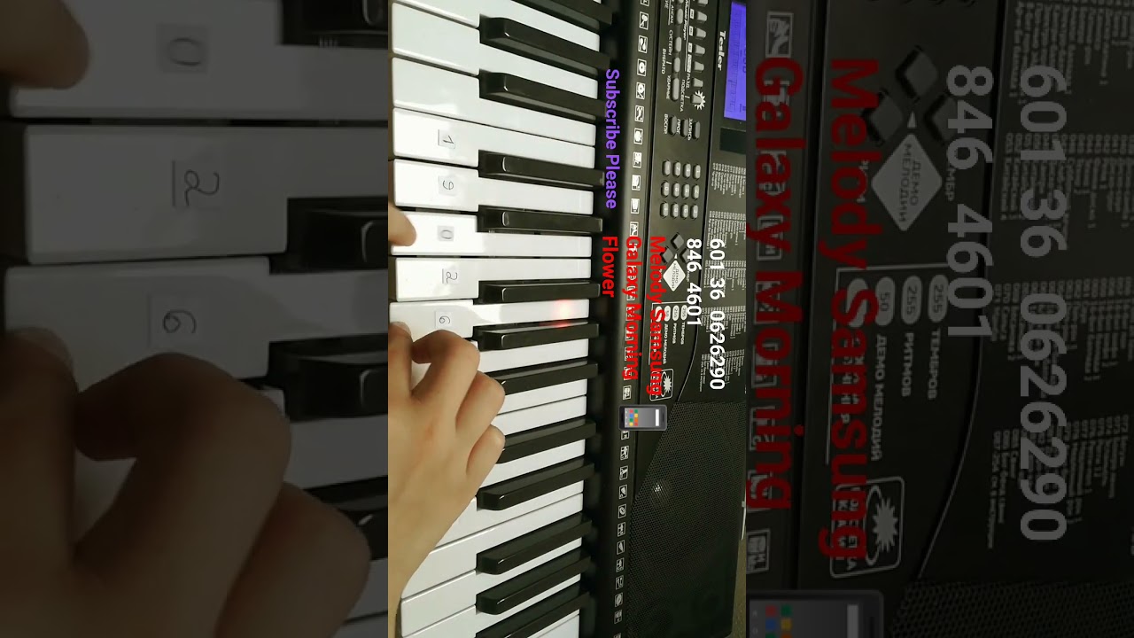 Melody Samsung📱 Galaxy Morning Flower on piano🎹tutorial.