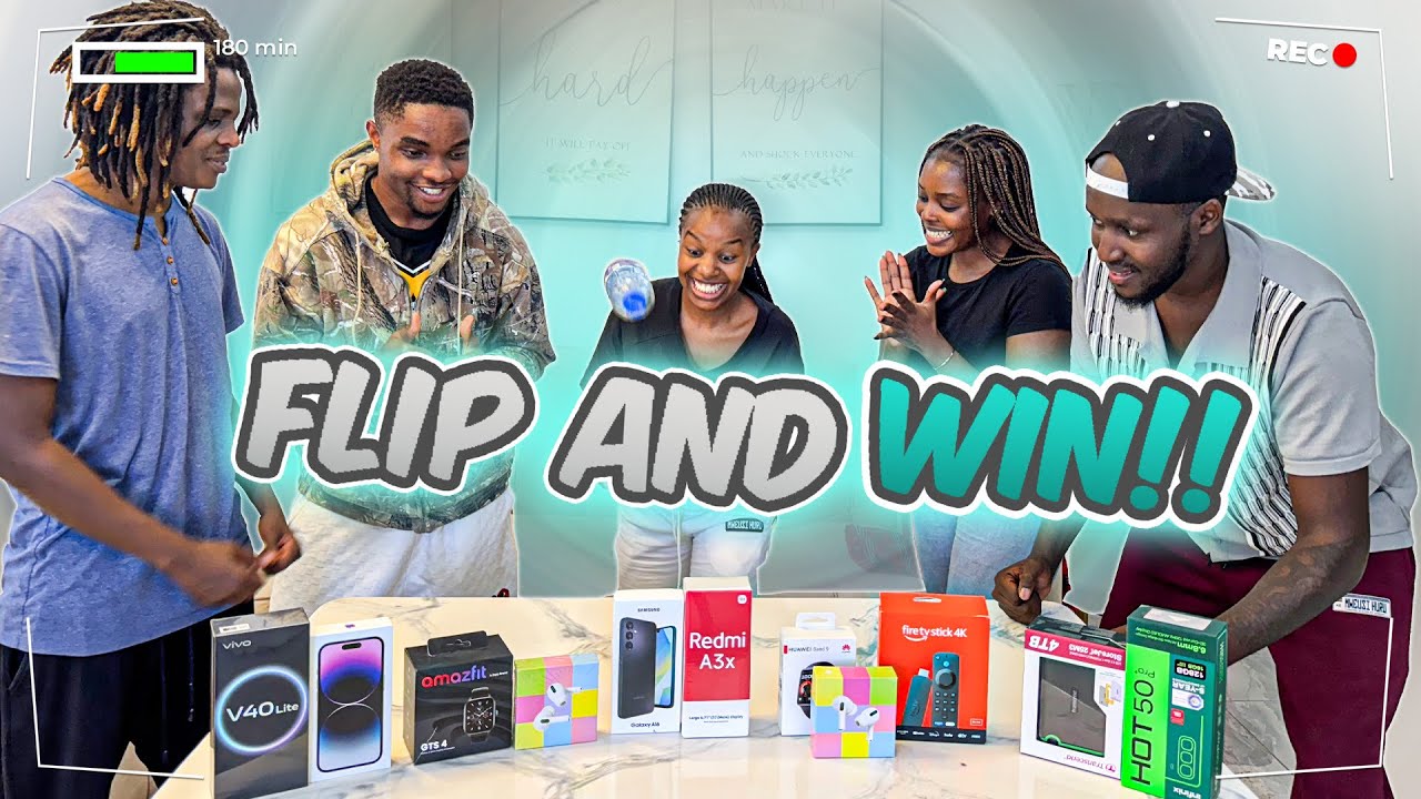 Flip The Bottle To Win An IPhone & Other Gadgets! | Our Friends Almost Went Crazy On This Game!
