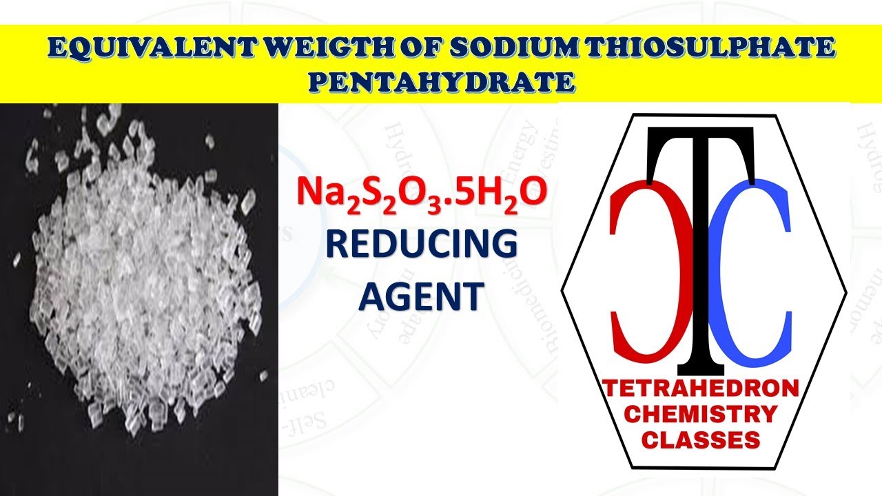 EQUIVALENT WEIGHT CALCULATION OF SODIUM THIOSULPHATE | HYPO