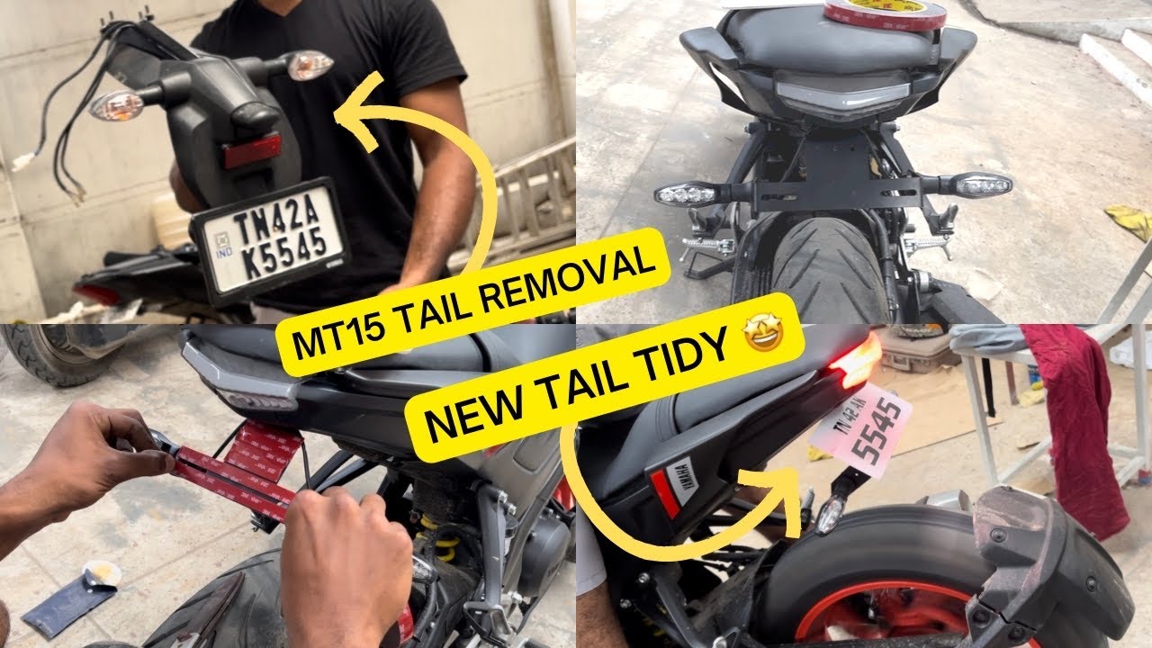 MT15 Tail tidy installation Tamil 🤩 | Modified Mt15 🔥