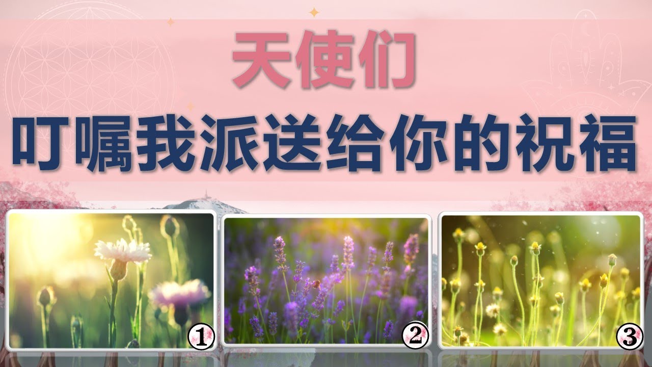 天使们叮嘱我派送给你的祝福❣️天使👼指導靈🔆高靈🔱宇宙的祝福指引信息💝領取好運🍀無時間限製🕉