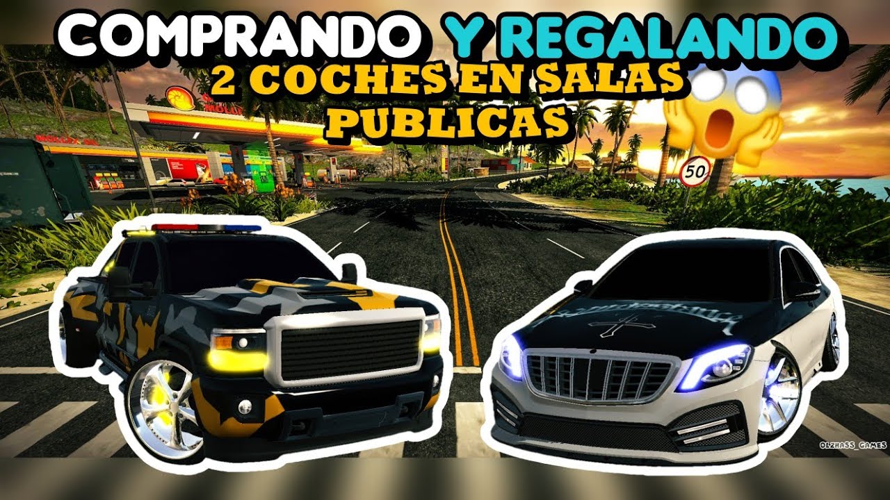 COMPRANDO Y REGALANDO COCHES en salas PUBLICAS O AH UN SUSCRIPTOR con DISEÑO esto esta INCREIBLE