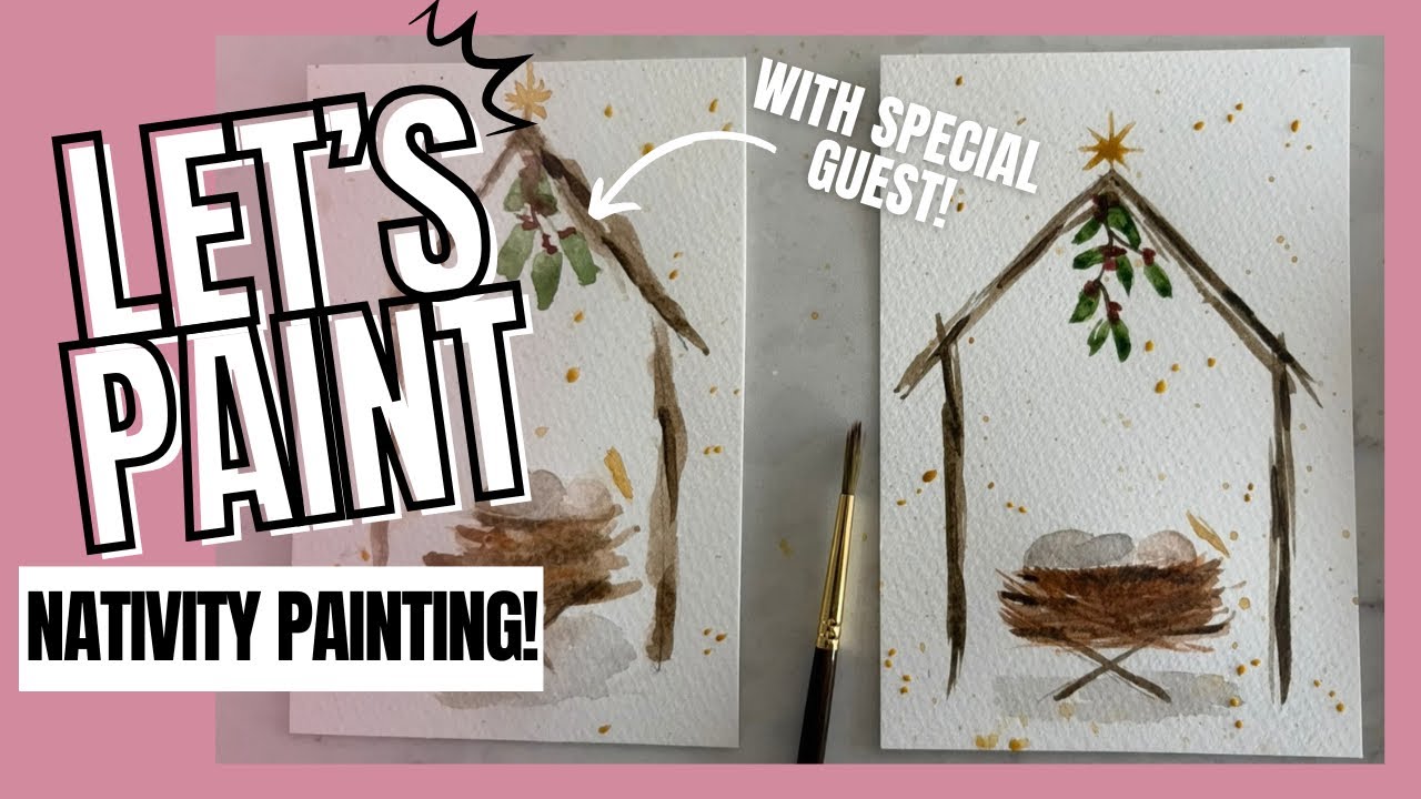 Christmas Nativity Jesus Painting Tutorial 