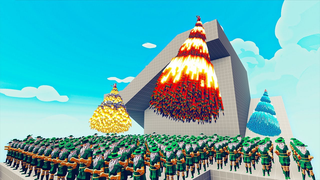 150x WIZARDS vs 4x EVERY GOD - Totally Accurate Battle Simulator TABS