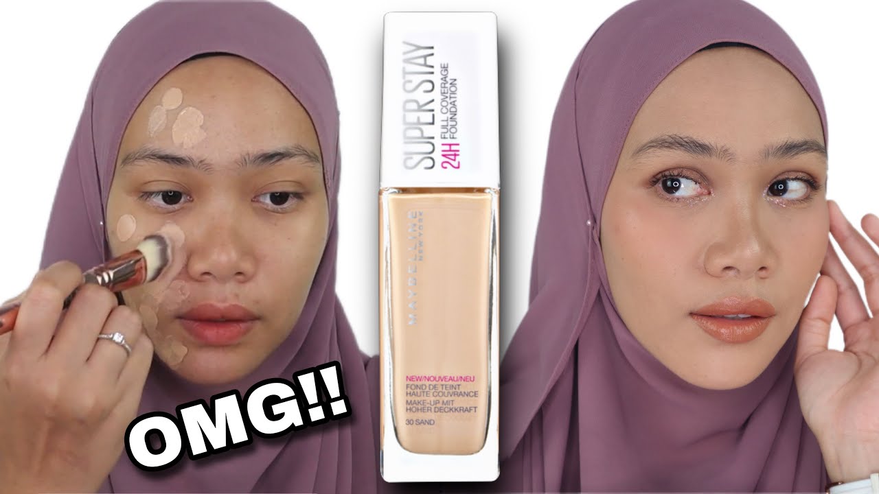 Finally I tried MAYBELLINE SUPERSTAY 24h Full coverage | TRY-ON & REVIEW