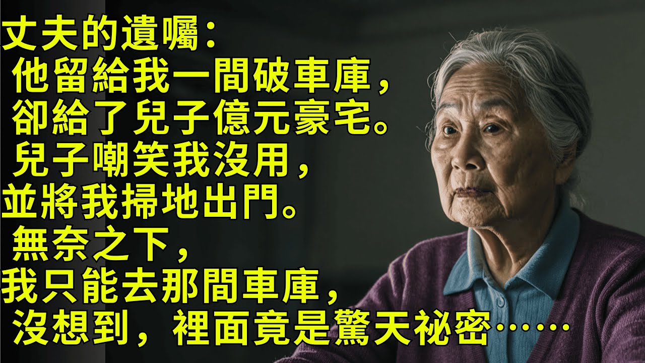 【真實故事】丈夫留給我一間破車庫，兒子笑我命苦，但當我打開車門的那一刻，全場震驚！